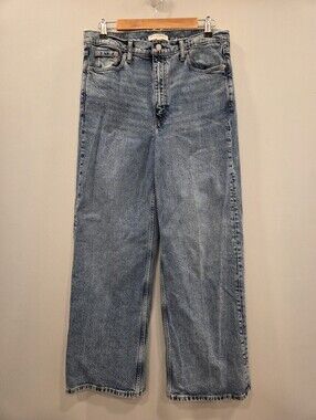 Banana Republic High-rise Wide-Leg Jeans Size 31